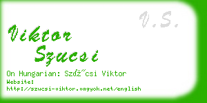 viktor szucsi business card